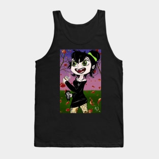 Adorable Little Gothic Vampire Crafter Witch Tank Top